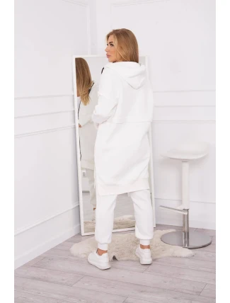 Hřejivá souprava s dlouhou mikinou ecru Hřejivá souprava s dlouhou mikinou ecru