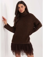 Jumper CH SW 72989.68 tmavě hnědý