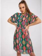 Dámské šaty-DHJ-SK-9651.51-zelené Dámské šaty-DHJ-SK-9651.51-zelené