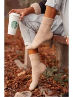 Dámské vlněné ponožky – béžové Dámské vlněné ponožky – béžové