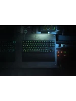 Razer Hunter V2 bez numerické klávesy, herní klávesnice, optická, LED RGB, USA, černá, drátová, klikací fialový spínač