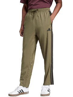 Pánské kalhoty adidas Essentials 3-Stripes Stanford Open Hem olivová JE6401