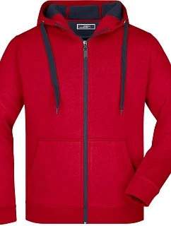 Daiber JN 355 Pánská mikina Doubleface 02.0355 red/carbon