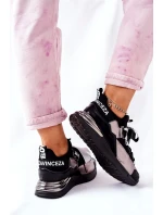 Sportovní Tenisky Černé A Stříbrné Dexla