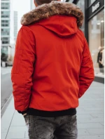 FashionStreet červená pánská zimní bunda TX2875
