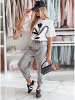 Dámské džínové kalhoty boyfriend OLDRELAX šedá FashionStreet UY2495 Dámské džínové kalhoty boyfriend OLDRELAX šedá FashionStreet UY2495
