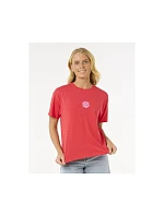 Tričko RIP CURL Icons Of Surf Relaxed Tee, červené Tričko RIP CURL Icons Of Surf Relaxed Tee, červené