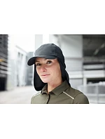 Daiber MB 6243 6 panelová kšiltovka s ochranou krku 03.6243 dark green