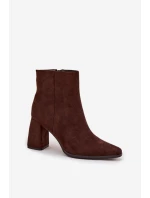 Boty na podpatku model 219843 Step in style Boty na podpatku model 219843 Step in style