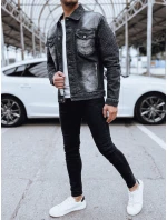 Pánská džínová bunda černá FashionStreet TX4719