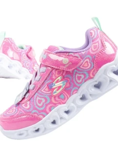 Skechers S Lighs-Heart boty pro dívky sportovní pohodlné LED