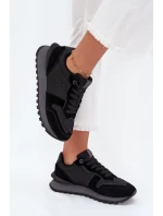 Kožené Dámské Tenisky Big Star OO274529 HI-POLY SYSTEM Černé