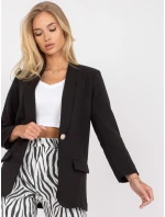 Dámské sako DHJ MA 15621 černé Dámské sako DHJ MA 15621 černé