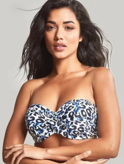 Vrchní díl plavek Serengeti Bandeau blue animal SW1653 - Panache