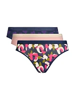 Dámské bavlněné kalhotky 3 ks DIM LES POCKETS COTTON SLIP 3x - DIM - červená Dámské bavlněné kalhotky 3 ks DIM LES POCKETS COTTON SLIP 3x - DIM - červená