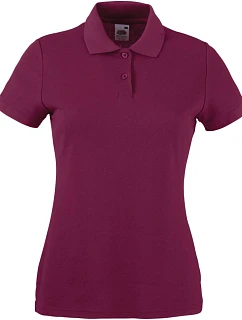 Fruit of the Loom Lady-Fit 65/35 Polo Dámské piqué polo 16.3212 burgundy