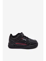 Dětské boty Sneakers na suchý zip LOTTO NANDU 2600310K Černé