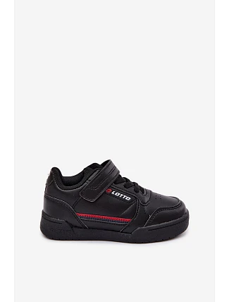 Dětské boty Sneakers na suchý zip LOTTO NANDU 2600310K Černé