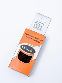 Corbby Hnede voskované silné Tkaničky