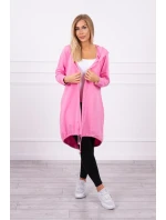 Světle růžový plášť s potiskem