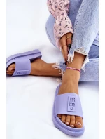 Dámské pantofle Big Star LL274431 Světle fialová Dámské pantofle Big Star LL274431 Světle fialová