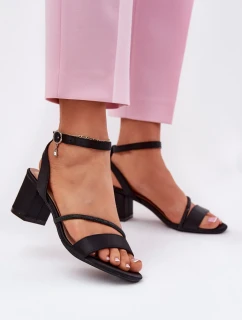 Sandály na podpatku model 213009 Step in style
