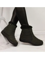 Nepromokavé sněhové boty na zip NEWS W EVE181D khaki Nepromokavé sněhové boty na zip NEWS W EVE181D khaki