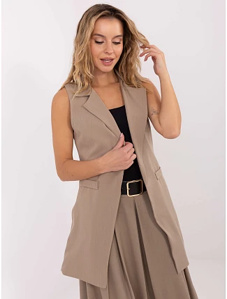 Dámská vesta FL5069.84 béžová - FPrice