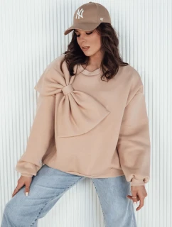 Dámská oversize mikina BOWLOOP beige FashionStreet BY1262