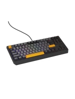 GENESIS Thor 230 TKL Herní klávesnice USB + RF Wireless + Bluetooth QWERTY Černá, šedá, oranžová