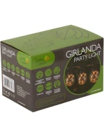 PARTY LIGHT VENKOVNÍ GIRLANDA 20 100LED ŽÁROVEK 5,8M 230V