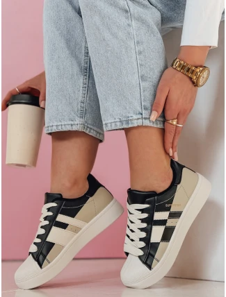 JUNOMI dámské tenisky na platformě černé FashionStreet ZY0860