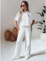 Dámská tepláková souprava oversize SPORT LIKE bílá FashionStreet AY1144 Dámská tepláková souprava oversize SPORT LIKE bílá FashionStreet AY1144