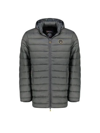 Geographical Norway pánská bunda AMIGOMAP LONG HOOD DB DGREY MEN 233 DARK GREY (WZ5086H/GN-GRIS FONCÉ)