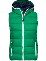 Daiber JN 1075 Dámská vesta "Maritim" 02.1075 irish green/white