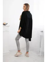 Bavlněná mušelínová košile černý