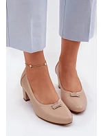 Lodičky na podpatku Vinceza béžové