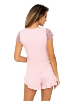 Pyžamo Celine 1/2 Powder Pink - Donna Pyžamo Celine 1/2 Powder Pink - Donna
