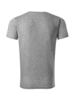 Heavy V-neck tričko unisex tmavě šedý melír Heavy V-neck tričko unisex tmavě šedý melír