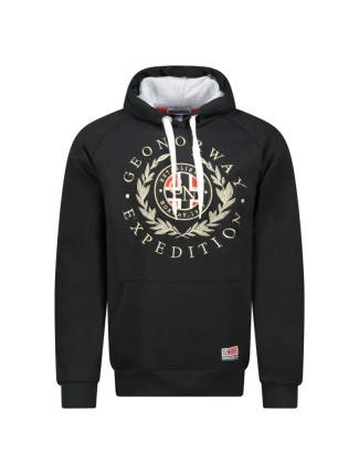 Pánská mikina Giger DB 100 M WZ3045H/GN Černá vzor - Geographical Norway