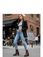 Boty na podpatku model 222036 Solea Boty na podpatku model 222036 Solea