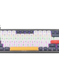 KLÁVESNICE TRACER FINA 84 ŠEDÁ OUTEMU ČERVENÝ SPÍNAČ