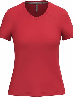 Kariban K 381 Dámské tričko s výstřihem do V 20.K381 red
