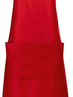 SOL'S Gala Zástěra s laclem 25.8010 red