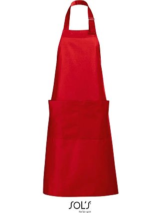 SOL'S Gala Zástěra s laclem 25.8010 red SOL'S Gala Zástěra s laclem 25.8010 red