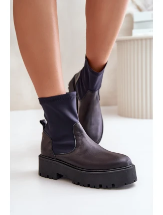 Zazoo 2947 Dámské boty z přírodní kůže černé