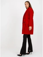 Dámský kabát  TW EN BI 7372.18 tmavě červený