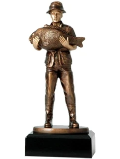 Odlévaná figurka - rybář RFXR1759/BR