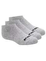 Skechers, 3 ks, unisex, bez froté, neviditelné ponožky S114041-020, šedé, velikosti 39–42