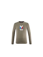 Tričko MILLET M CHAMONIX TRI TS LS hnědé pánské Tričko MILLET M CHAMONIX TRI TS LS hnědé pánské